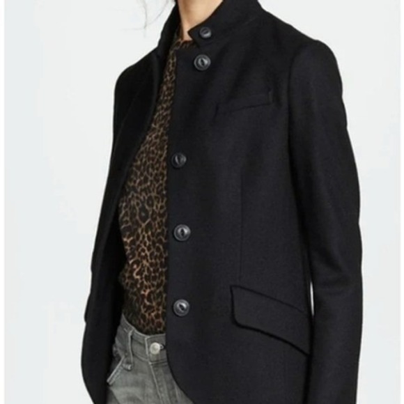 Rag & Bone Slade Blazer 100% Wool Tailored Fit Blazer Size 4 - Picture 9 of 13